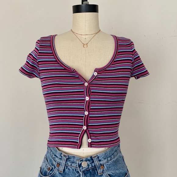 Brandy Melville Tops Brandy Melville Pink Purple Striped Zelly Top Nwt Poshmark Brandy Melville Tops Brandy Melville Pink Purple Striped Zelly Top Nwt Poshmark